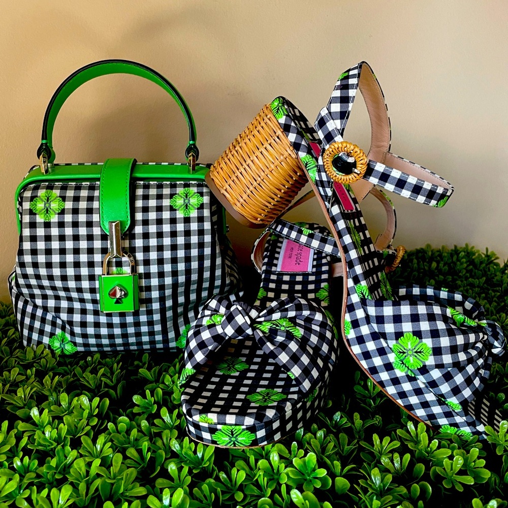 Kate ♠️ Spade Hayden Knot sandal and Remedy Top Handle Bag set